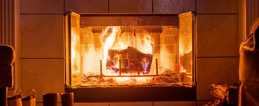 Mendota Hearth Landscape Fireplace Installation in Tahlequah, Oklahoma